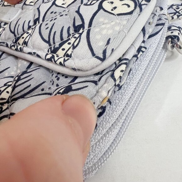 NWT Vera Bradley Grey Owl Print Performance Twill All in One Crossbody Purse - Picture 11 of 11